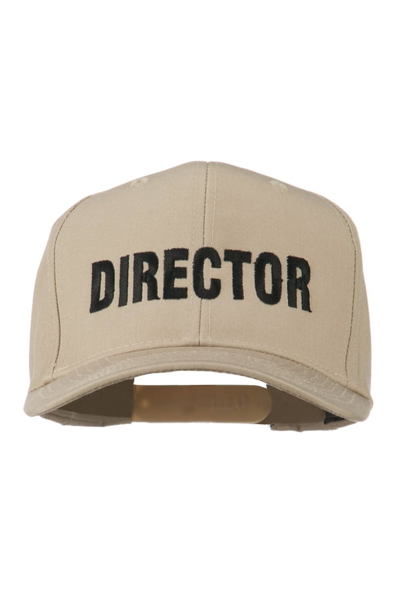 Director Embroidered Cotton Twill Cap - Khaki OSFM