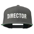 thumbnail image 1 of Director Embroidered Flat Bill Cap - Grey OSFM, 1 of 5
