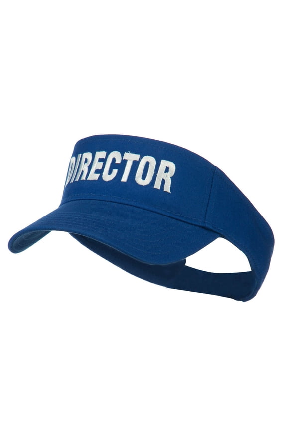 Director Embroidered Sun Visor - Royal OSFM