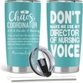thumbnail image 1 of Director Of Nursing Gifts, Nurses Week Gifts, 20oz Stainless Steel Tumbler with Lid Straw, 1 of 6