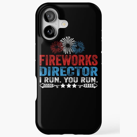 Director Run USA Funny Text iPhone Case 17 16 15 14 13 12 11 Pro Max