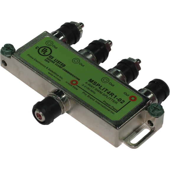 DIRECTV 4-Way Wideband SWM Satellite Splitter (SPLIT4MRV)