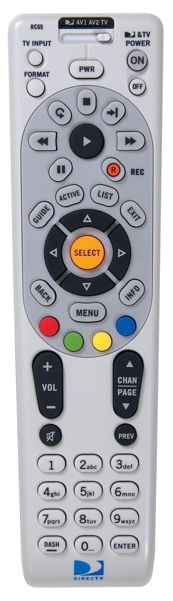 Directv Rc65x Remote Directv RC65X Universal 4-Device IR Remote - Walmart.com