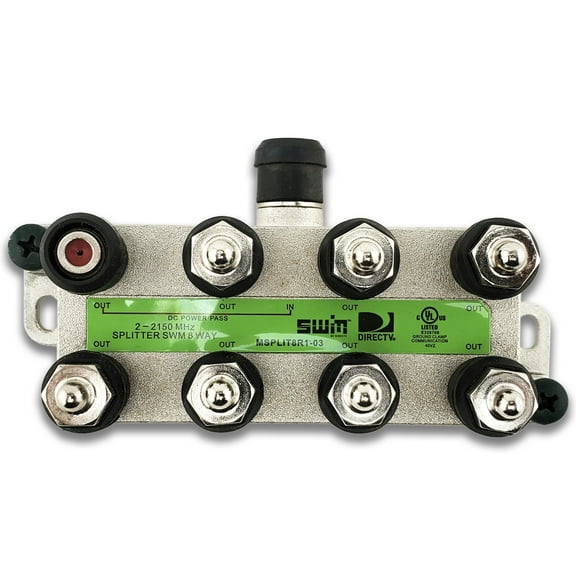 Directv Swm 8-Way Wide Band Splitter for SWM LNB