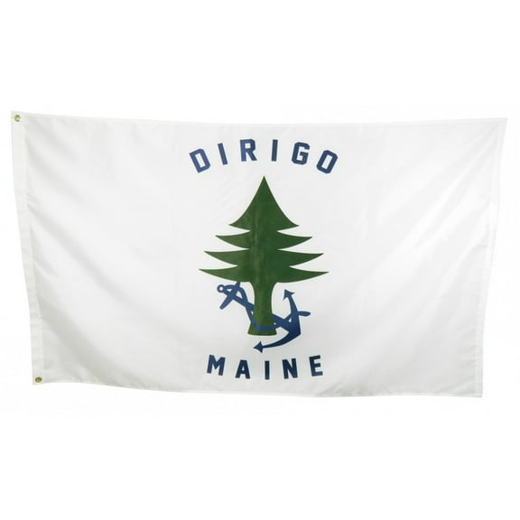 Dirigo Maine Merchant & Marine Naval Ensign Flag Polyester 3x5 FT Banner