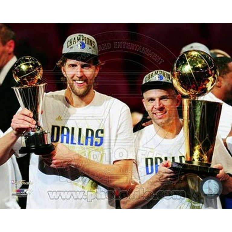 Dirk Nowitzki & Jason Kidd with the 2011 NBA Championship & MVP