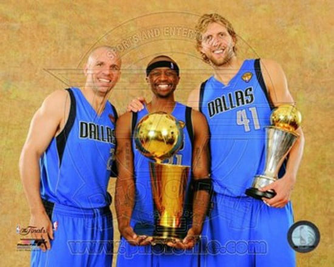 Dirk Nowitzki, Jason Terry, & Jason Kidd with the 2011 NBA