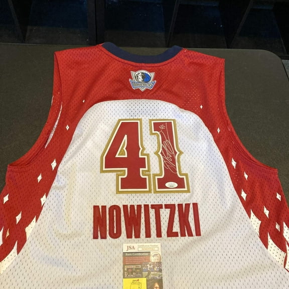 Dirk Nowitzki Signed 2007 All Star Game Dallas Mavericks Pro Cut Jersey JSA COA