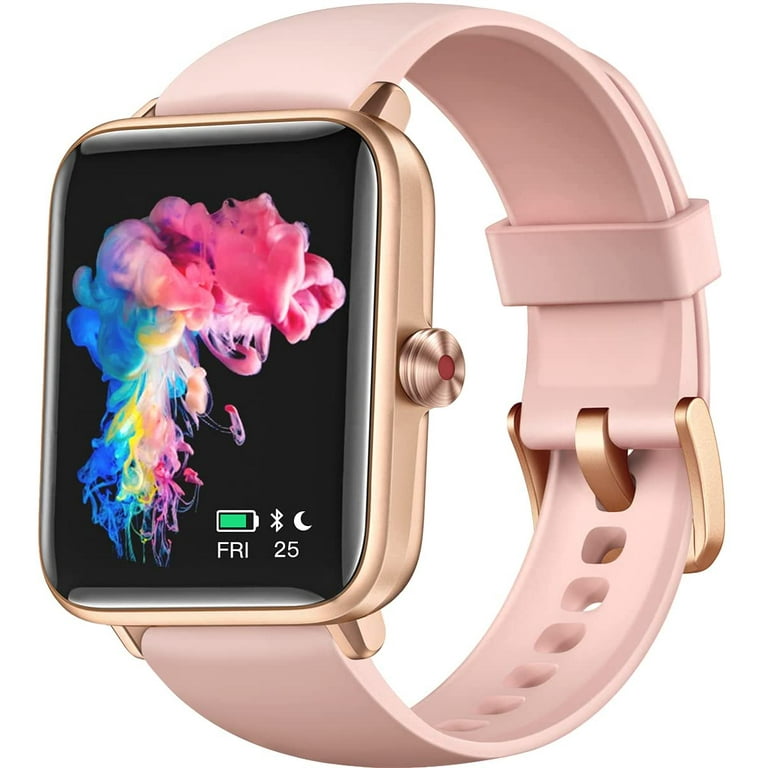 Lighed pad rester Dirrelo Smart Watches for Women, 1.55 In. Touch Screen Fitness Tracker  Smartwatch for iOS iPhone Android Devices with Heart Rate, Sleep, Blood  Oxygen Monitor and Pedometer, Pink - Walmart.com