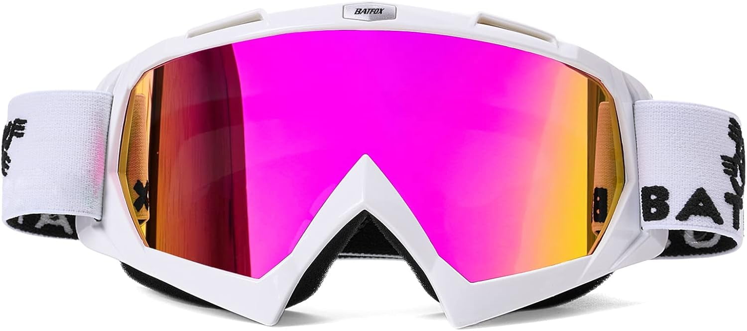 Dirt Bike ATV Goggles Motorcycle Gear Riding Motocross Dirtbike 4-Wheeler MX DH Accessories Goggles Glasses for Men Women UV Protection Dust-proof Anti-Slip Strap