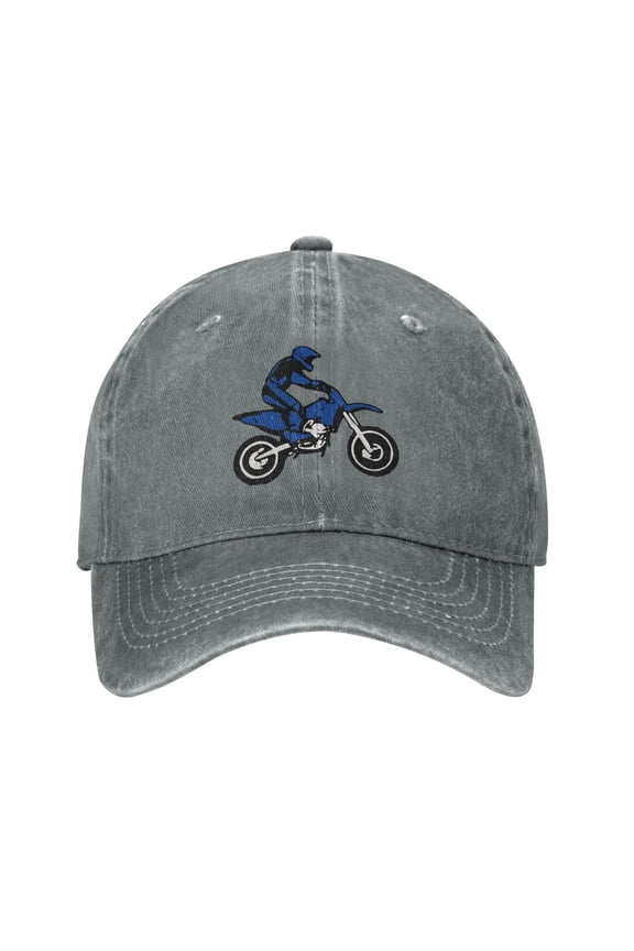 Dirt Bike Adult Adjustable Classic Washed Casquette Cap Hat Baseball Cap For Man For Woman