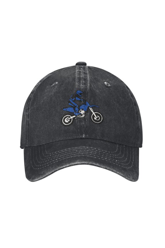 Dirt Bike Adult Adjustable Classic Washed Casquette Cap Hat Baseball Cap For Man For Woman