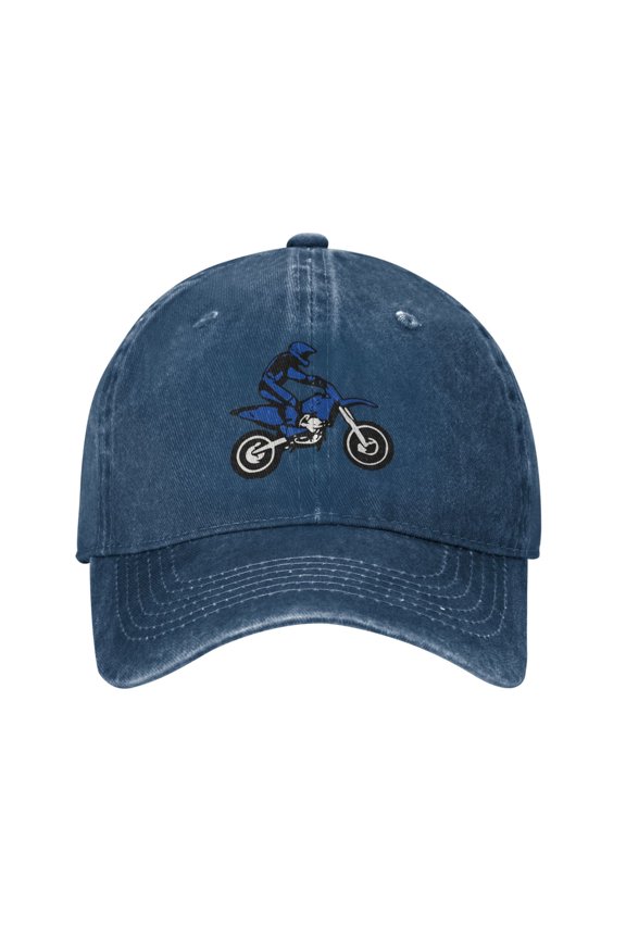 Dirt Bike Adult Adjustable Classic Washed Casquette Cap Hat Baseball Cap For Man For Woman