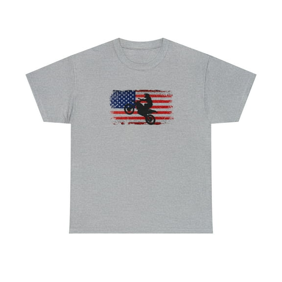 Dirt Bike American Flag Shirt Shirt, Christmas Gift, Birthday Gift -ID: 730