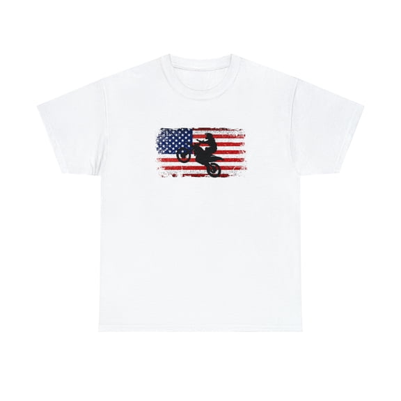 Dirt Bike American Flag Shirt Shirt, Christmas Gift, Birthday Gift -ID: 730