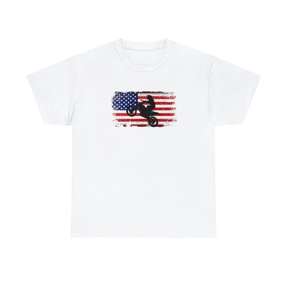 Dirt Bike American Flag Shirt Shirt, Christmas Gift, Birthday Gift -ID: 730