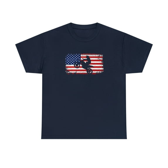 Dirt Bike American Flag Shirt Shirt, Christmas Gift, Birthday Gift -ID: 730