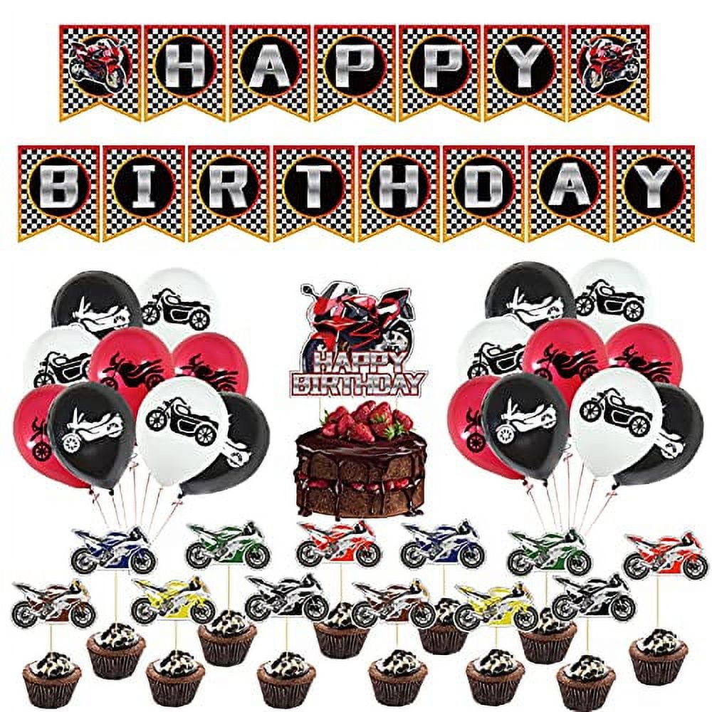Dirt Bike Cupcake Toppers