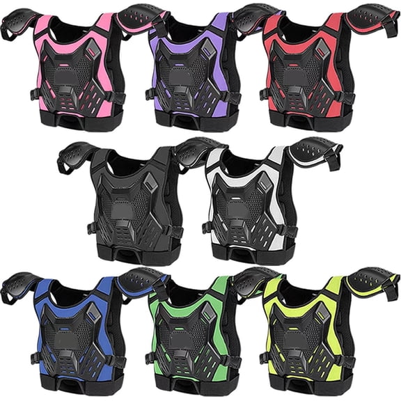 Dirt Bike Chest Protector - Motocross Motorcycle Armor Vest With Knee Pads Elbow Pad - Full Body Protection Suit Riding Gear