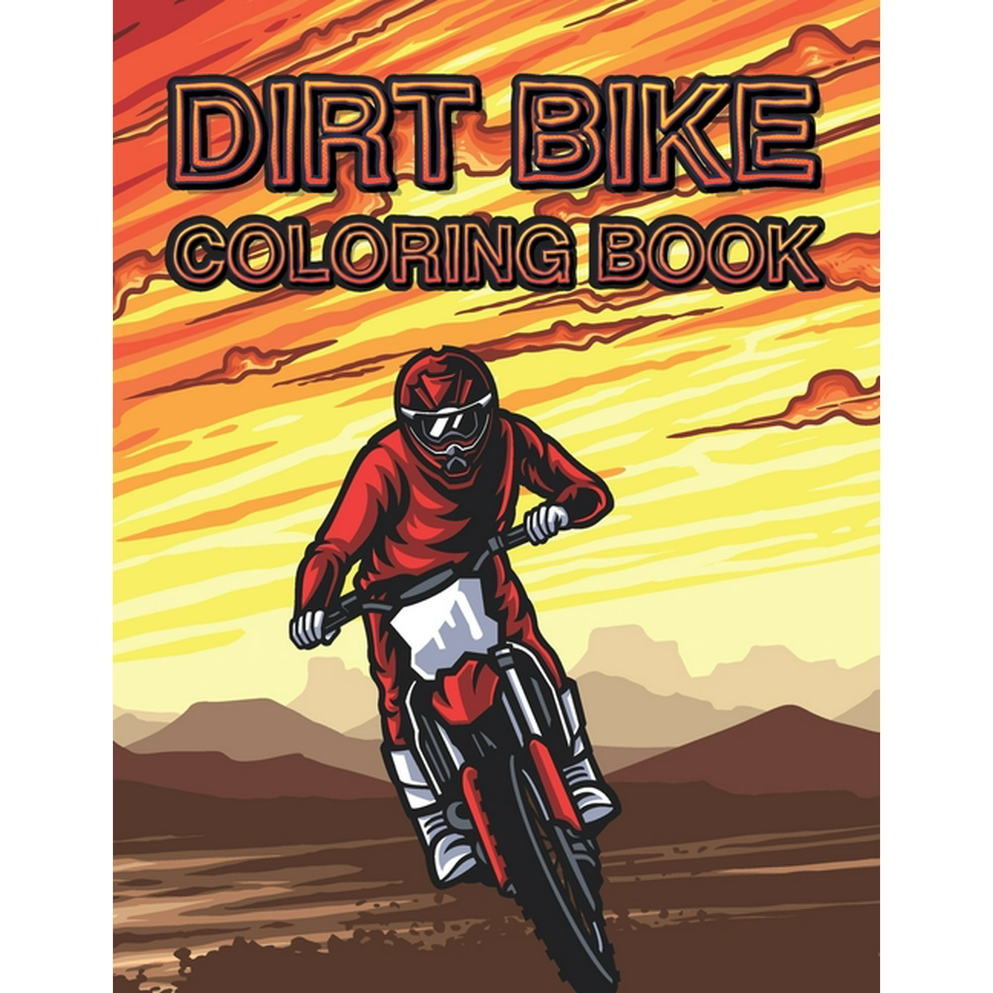 dirt bike helmet coloring pages