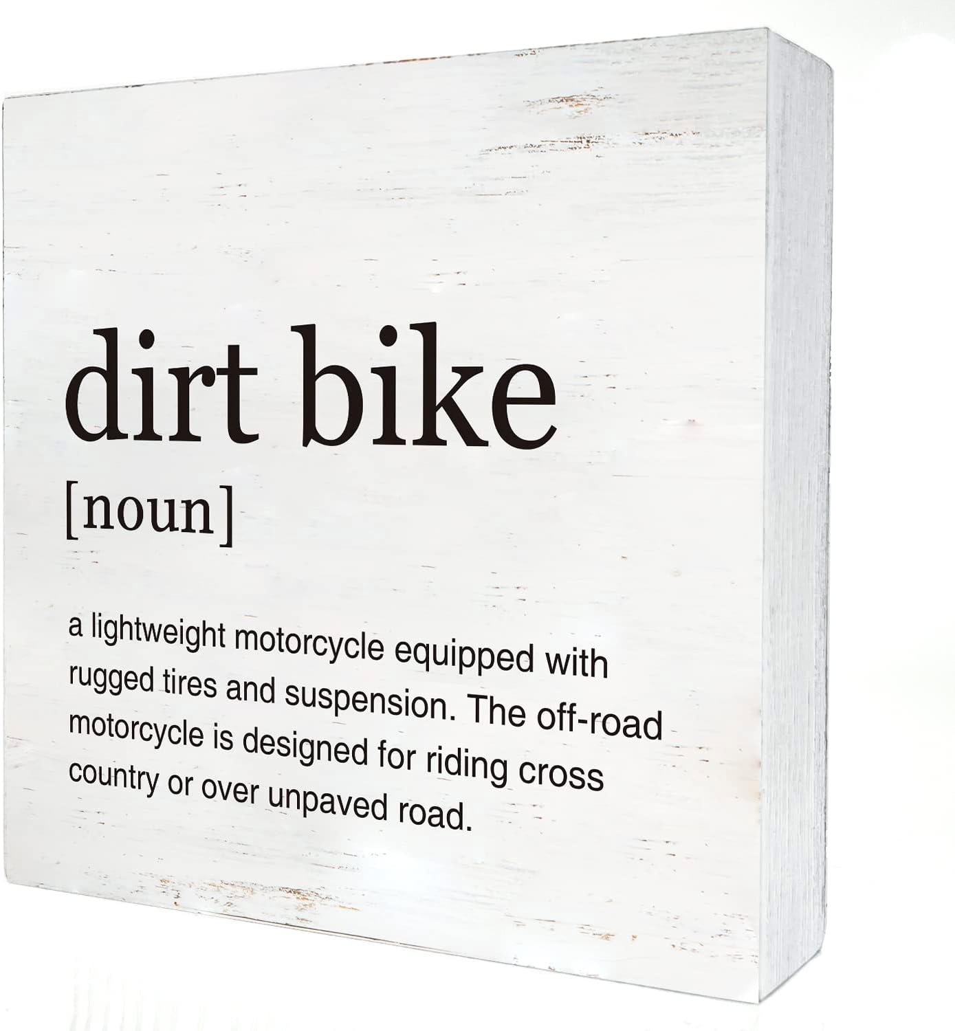 Dirt Bike Definition Wood Box Sign Home Office Decor Motocross Lover ...