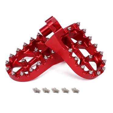 CNC Aluminum Dirt Bike Foot Pegs – Black – Fits Honda CR250R CR125R CRF250R
