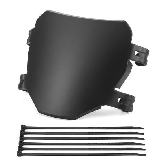 Dirt Bike Front Plate Compatible with Super73 S1 S2 RX X1S X2 and Q20, Electric Bike Number Plate, Front Cable Cover Accessory, Black