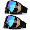 thumbnail image 1 of Dirt Bike Goggles ATV Motorcycle Goggles 2-Pack Motocross Goggles for Adult Men Women Youth Kids Helmet Goggles UTV Bike Goggles Off-road Goggles UV400 Anti-Fog Windproof Dustproof Color Lens, 1 of 13