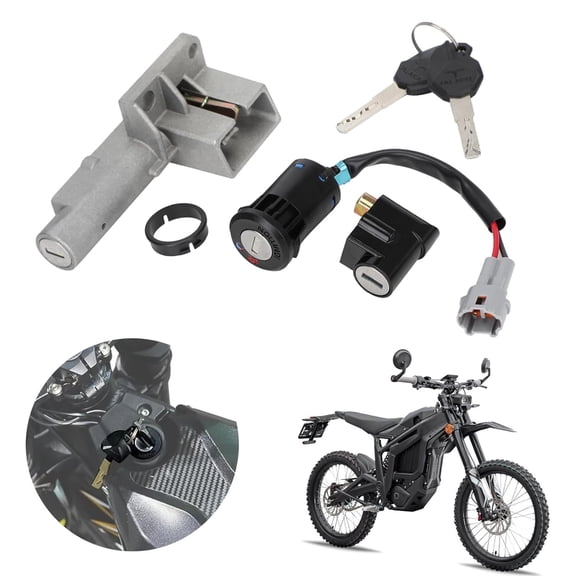 Dirt Bike Ignition Key Switch Set for Talaria Sting X3 MX3 MX4 MX5 Pro Electric Ignition Lock Cylinder with 2 Keys Motorcycle