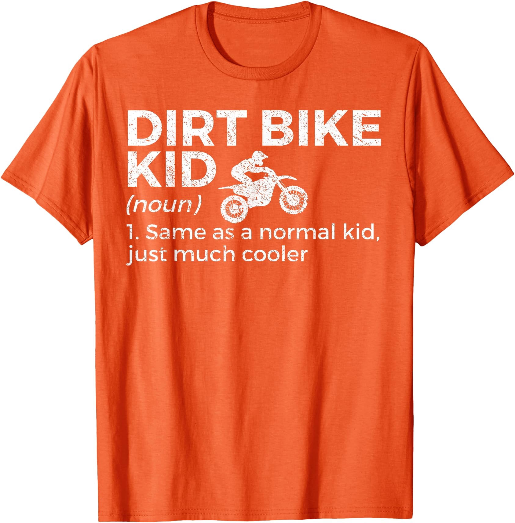 Dirt Bike Kid Definition Motocross Softstyle Unisex T-Shirt,Orange ...