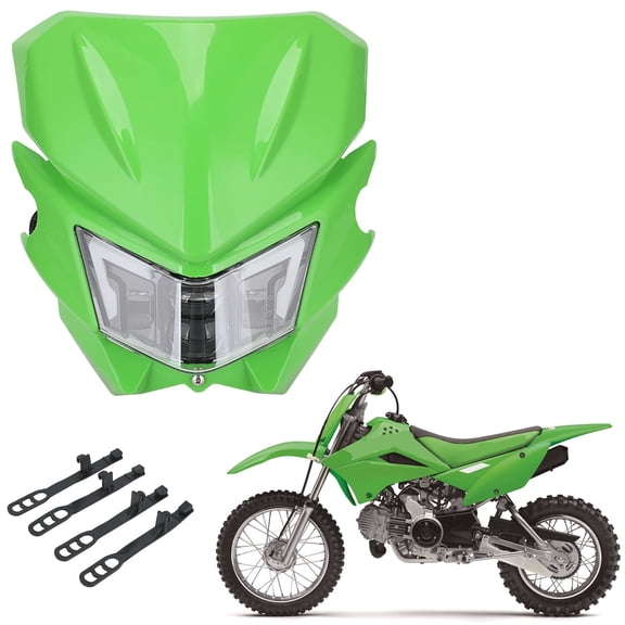 Dirt Bike LED Front Headlight Kit Universal for Kawasaki KlX110 KX125 KX450F KX250 FKDX200 Motorcycle