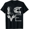 thumbnail image 1 of Dirt Bike LOVE Motocross MX Enduro Biker Gift T-Shirt, 1 of 4
