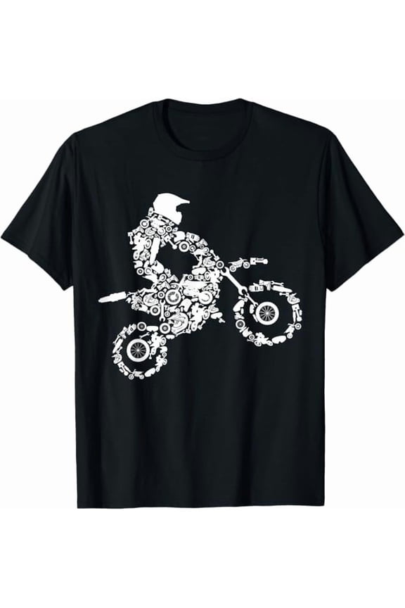 Dirt Bike Motocross Biker Men Women Vintage T-Shirt Dirtbike Rider Shirt Dirt Bike Lover Gift Unisex Pure Cotton Tee