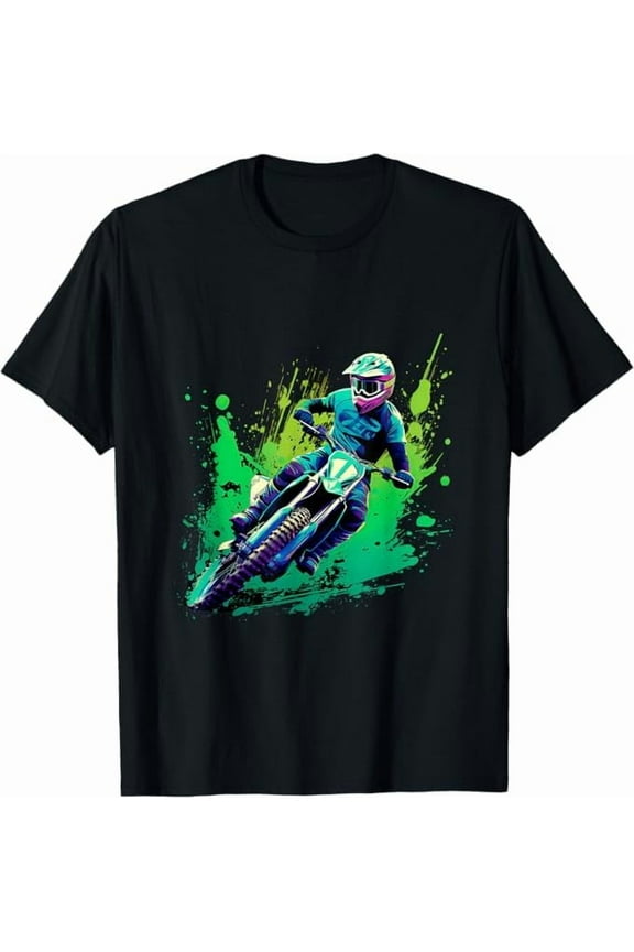 Dirt Bike Motocross Biker Men Women Vintage T-Shirt Dirtbike Rider Shirt Dirt Bike Lover Gift Unisex Pure Cotton Tee
