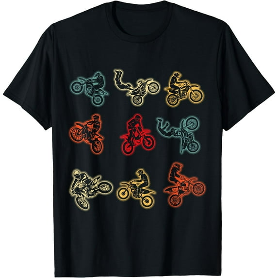 Dirt Bike Motocross Enduro Dirt Biking Kids Boys Softstyle Unisex T-Shirt,Black Color,Size 3T