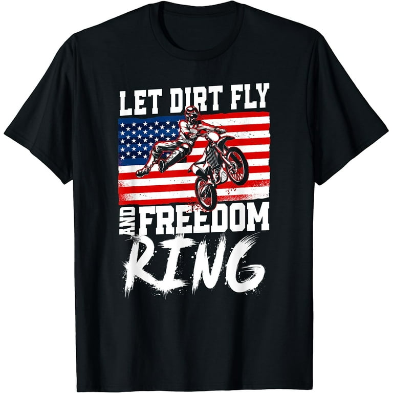 American Flag Motorcross T-Shirt American Flag Motorcross T-Shirt