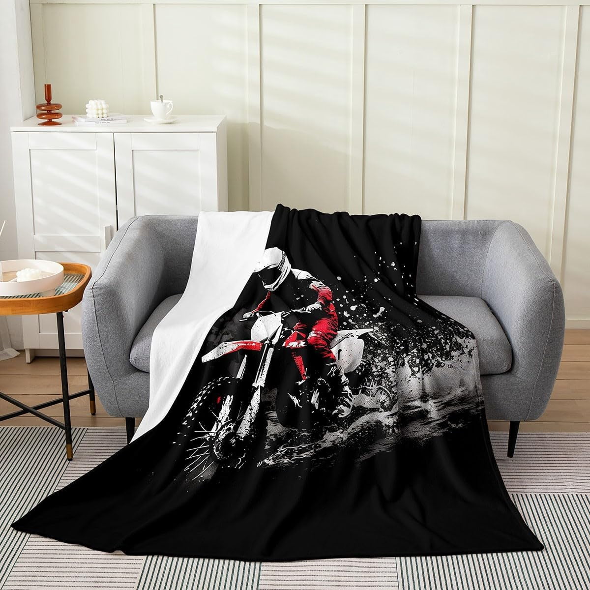 Dirt Bike Motorcycle Racing Blanket for Bed and Couch - Walmart.com