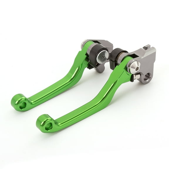 Dirt Bike Pivot Brake Clutch Levers for KDX200 KDX220 1995-2006, KLX 125 1984-2004,KLX300 1996-2004 Green