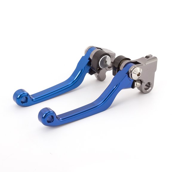 Dirt Bike Pivot Brake Clutch Levers for TTR 230 2003-2021, YZ80 YZ85 2001-2014 Blue