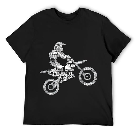 Dirt Bike Rider Motocross Enduro Dirt Biking Boys Men T-Shirt Black