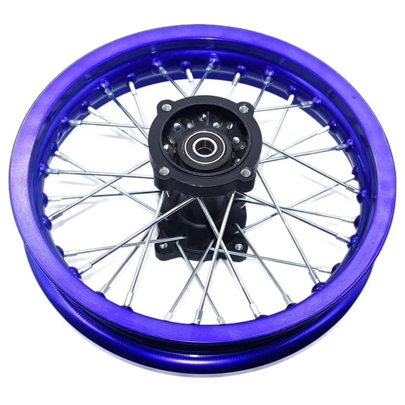 Applies to Dirt Bike Rims 1.85-12 Front Or Rear Wheel Rim 12inch Pit Bike Aluminum Alloy Circle With 12MM Or 15MM Wheel Axle Hole