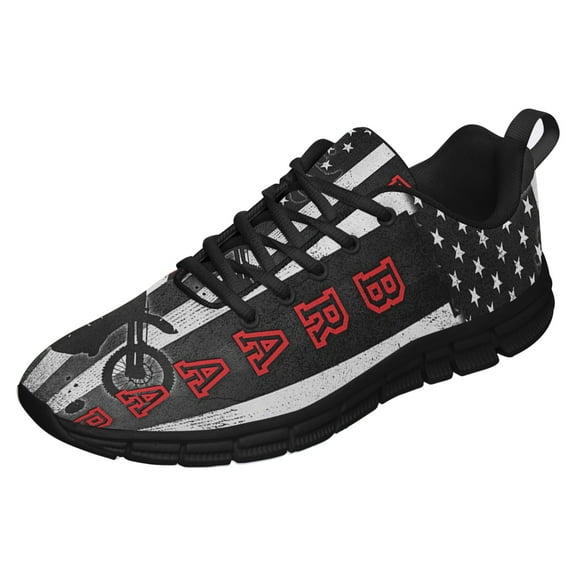 Dirt Bike Running Shoes Sneakers Mesh Black Size 3.5