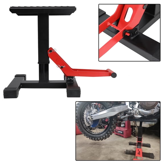 Dirt Bike Stand 1000Lbs Capacity Lift Jack Hoist Table Height Adjustable Lifting Stand Ideal for Dirt Pit Bike Accessories Motorcycle