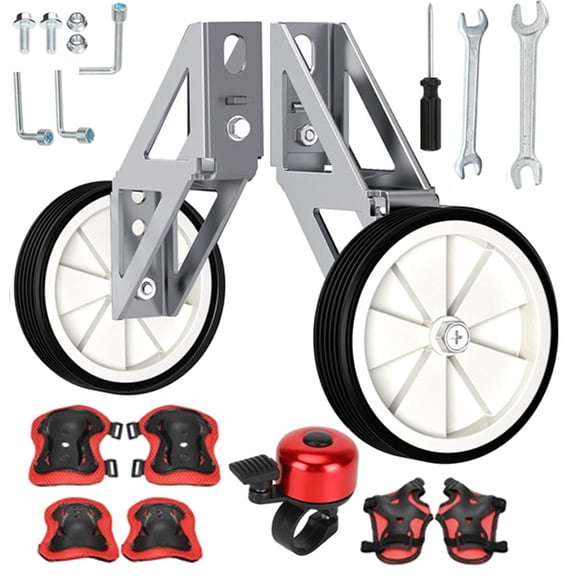 Dirt Bike Training Wheels Compatible with Razor MX350 MX400 MX500 MX650 Electric Dirt Rocket Bike Accessories Parts Adjustable Height for Electric Dirt Bike Parts Silver