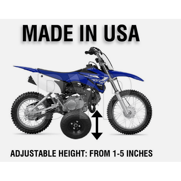 Dirt Bike Training Wheels - Fits  YAMAHA TTR110 TTR 110 Adjustable Height - Training wheels ONLY - Bike not included