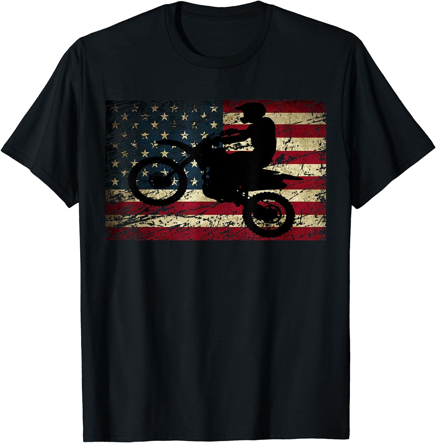 T-Shirt Enfant Motard Américain Moto USA
