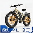 thumbnail image 1 of Dirt Bike for Adults, Peak 5000W Dual Motor 100 Miles Long Range & 45MPH , 52V 25AH 7-Speed AWD Bicycle, 26" Fat Tire MTB Hydraulic Brake UL2849, 1 of 12