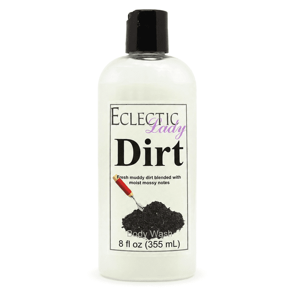 Dirt Body Wash by Eclectic Lady, Liquid Shower Gel for Women and Men, 8 Ounces