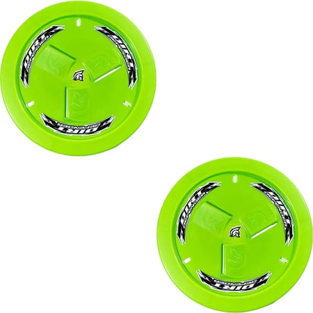 Dirt Defender 15 x 8 Vented Wheel Covers Mud Covers Neon Green 2 Pack