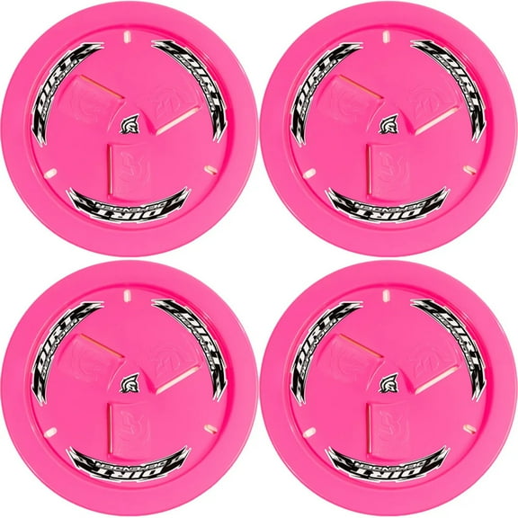 Dirt Defender 15 x 8 Vented Wheel Covers Mud Covers Neon Pink 4 Pack